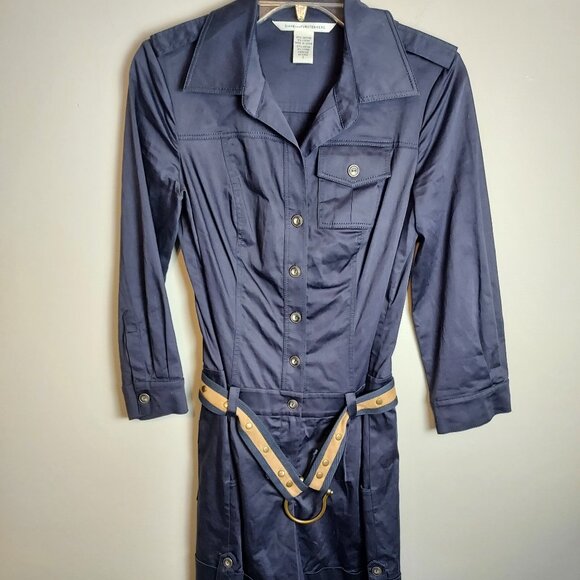 Diane Von Furstenberg Navy Shorts jumpsuit.